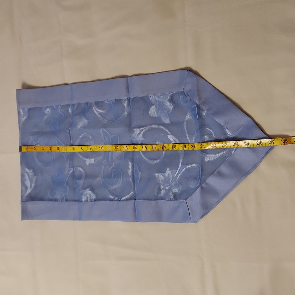 Blue Sheer Pattern Table Runner - Picture 7 of 8
